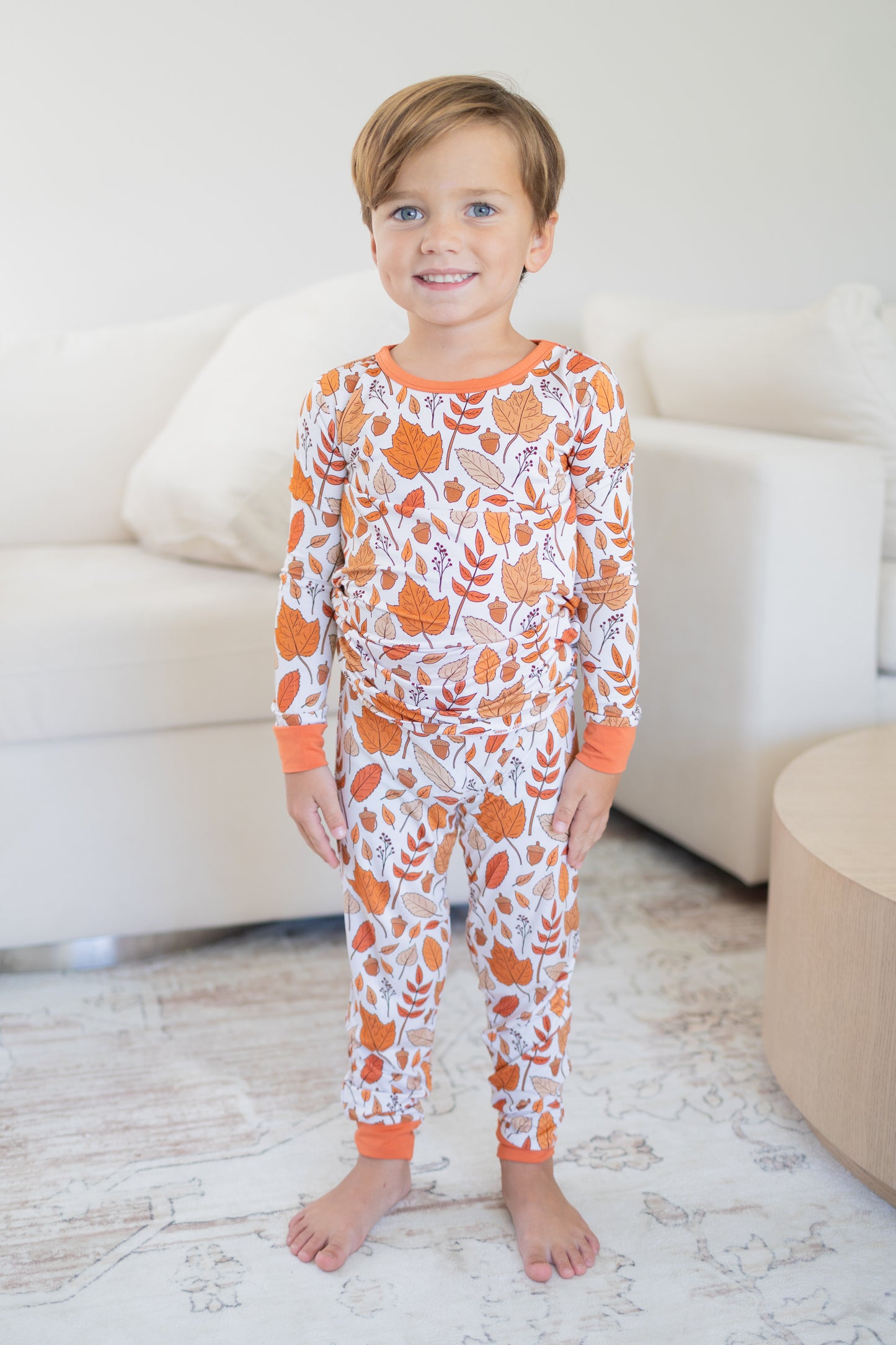 Fall Hues Long Sleeve With Pants Pajamas