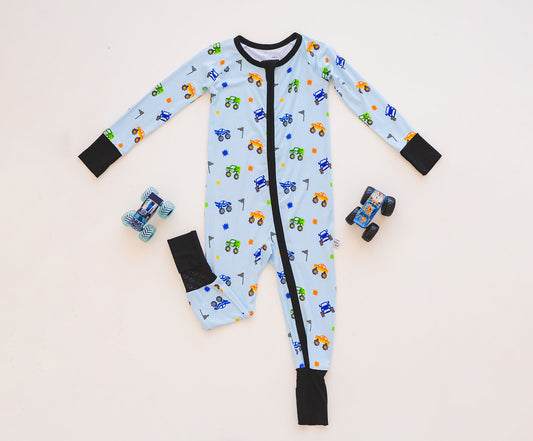 Monster Jammies Zippered Romper