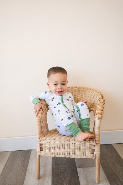 Bin Day Zippered Romper