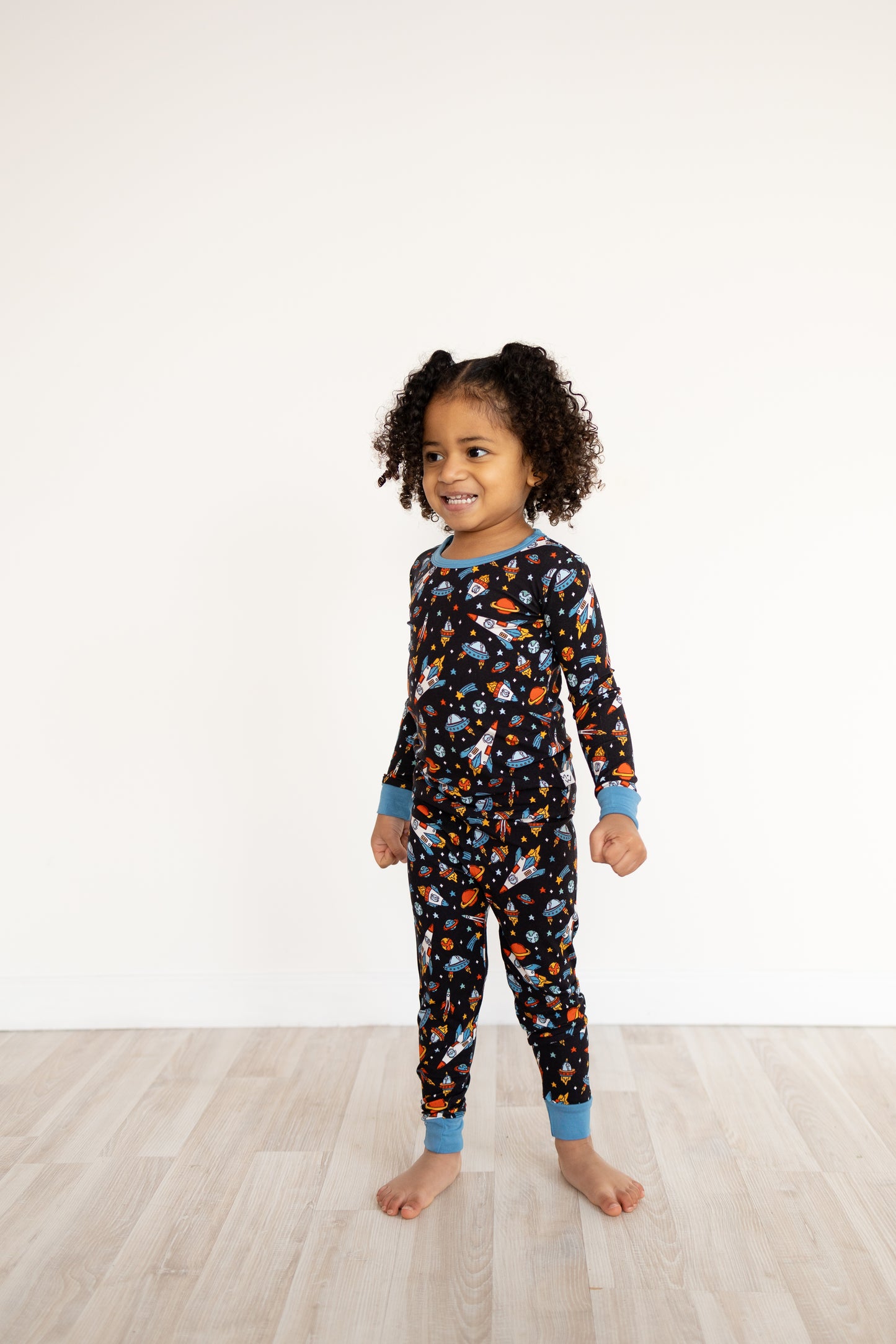 Space Long Sleeve With Pants Pajamas