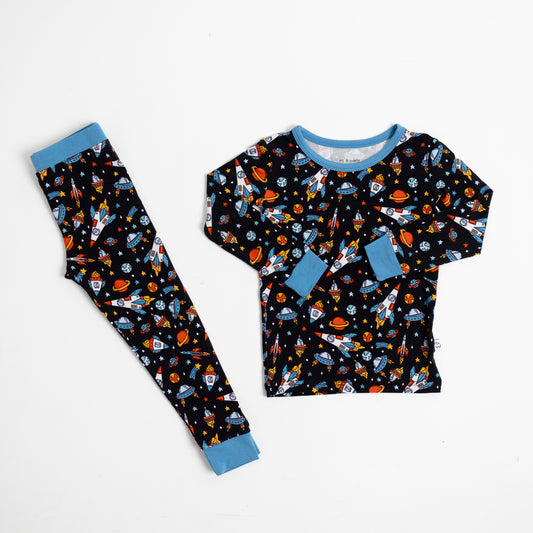 Space Long Sleeve With Pants Pajamas