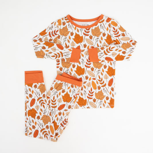 Fall Hues Long Sleeve With Pants Pajamas