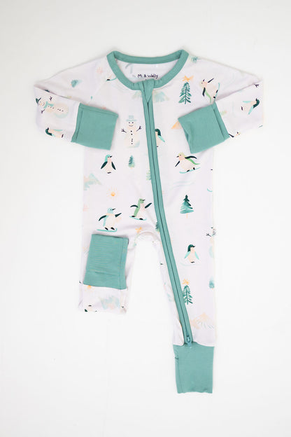 Waddle Wonderland Zippered Romper