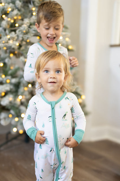 Waddle Wonderland Zippered Romper