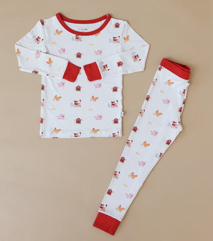 Wally Farm Long Sleeve With Pants Pajamas